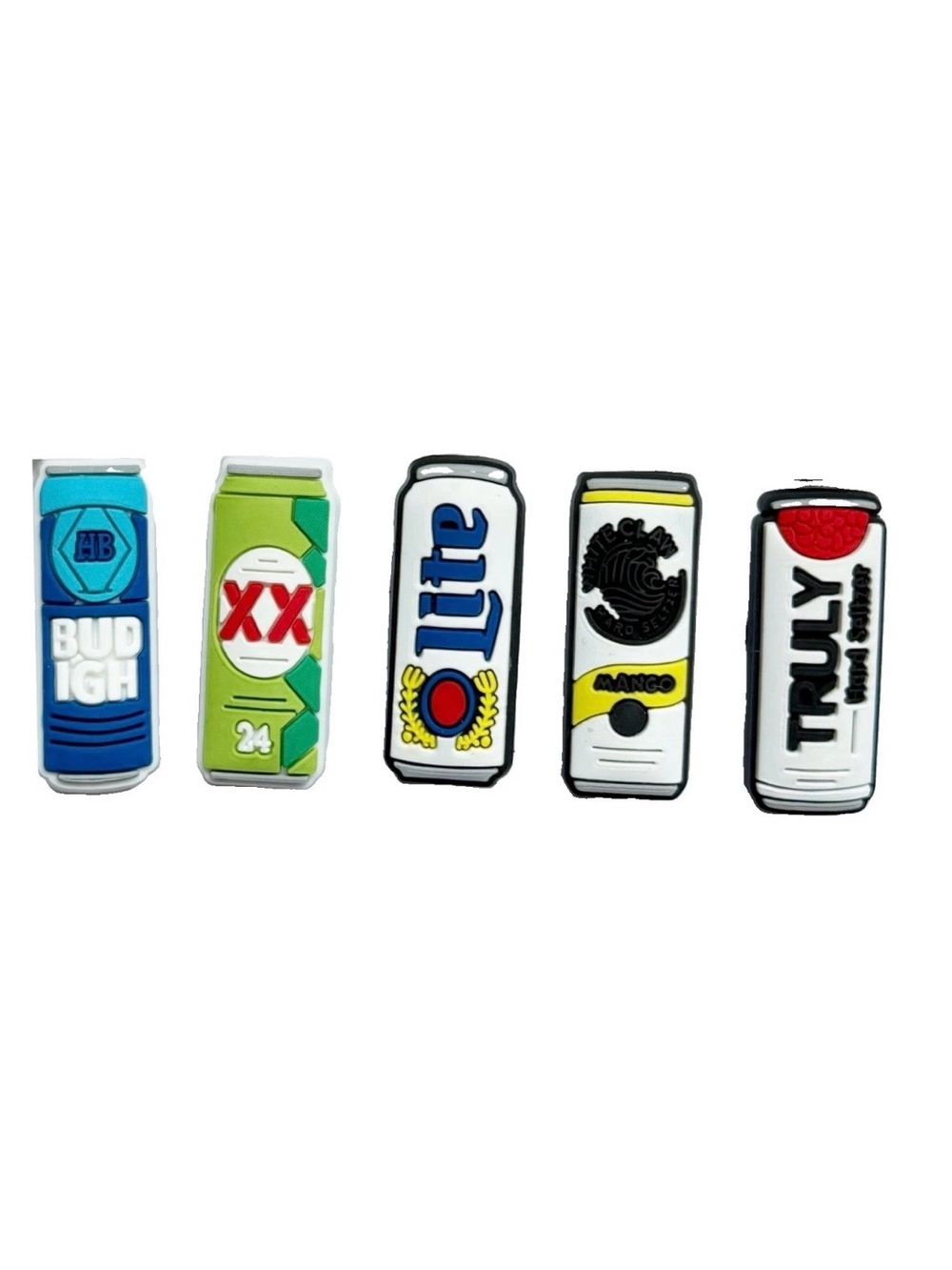 5 Pieces Beer Drinks Alcoholic Drink Shoe Charms For Croc Shoes